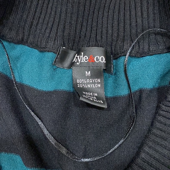 Style & Co. Dressy sweater- curved v-neck - Picture 2 of 4